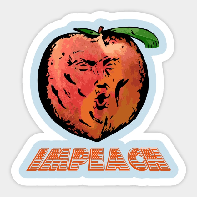 Trump - Im Peach! Sticker by Rettop_art